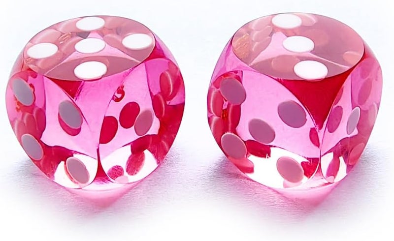Bescon Professional Small Precision Dice 12.7mm (1/2 inch) with Random Serial Number, Mini Precision Cut Dice 12.7MM Gem Pink - Image 2
